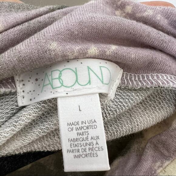 NWT Nordstrom Abound Raglan Tie Dye Half Zip Cropped Sweater Size Large - Picture 9 of 9